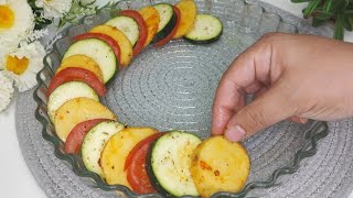 Tutto a crudo in forno Se hai zucchine pomodori e patate fai questa deliziosa ricetta [upl. by Shea]