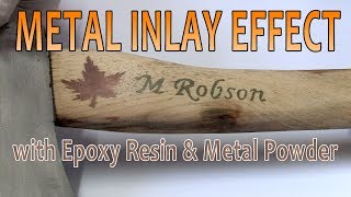 Metal Inlay Effect with Epoxy Resin and metal Powder [upl. by Frerichs199]