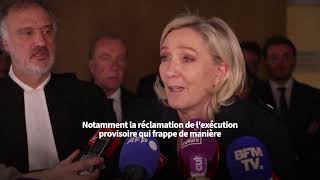 «Le parquet est extrêmement outrancier» Marine Le Pen réagit à la peine dinéligibilité requise [upl. by Rowland]