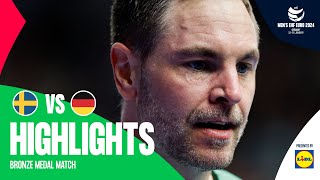 Intense clash for the bronze  Sweden vs Germany  Highlights  Mens EHF EURO 2024 [upl. by Pavier82]