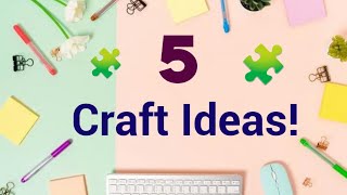 Top 5 Creative Craft Ideas 🤓🔥 [upl. by Teik]