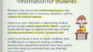 Grant et al 1998 OCR Psychology Core Study part 1 of 2 SEE NOTES BELOW for amendment [upl. by Launce]