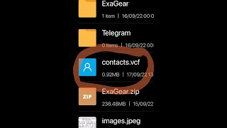 How to exportvcf file of contacts [upl. by Nosiddam]