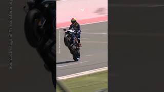 Andrea Locatelli Does a Wheelie  wsbk [upl. by Shurlock510]