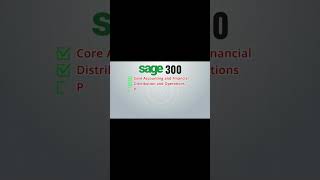 Sage 300 ERP ERPSoftware Sage300ERP AccountingSoftwareSage BusinessManagementSoftware [upl. by Saxe]