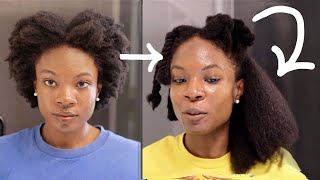 How To SAFELY BLOW DRY THICK DENSE 4C NATURAL HAIR STRAIGHT [upl. by Codee]