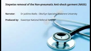 How to remove the Non Pneumatic Antishock Garment NASG [upl. by Aeriela]