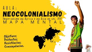 ✊ NEOCOLONIALISMO invasão europeia na África e na Ásia  MAPA MENTAL ✊ [upl. by Bedwell]