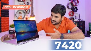 Dell Inspiron 7420⚡New Launched Intel Core i3 12Gen 2in1 Laptop  Unboxing amp Review Hindi🔥 [upl. by Zeni52]