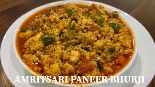 Amritsari Paneer Bhurji Without Onion Garlic  Street Style Paneer Bhurji Recipe [upl. by Berta894]