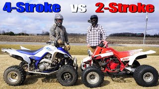 Quadzilla Banshee vs Raptor 700  Fastest 2Stroke vs Fastest 4Stroke [upl. by Etnaud]