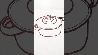 How to draw casserole art shorts casserole [upl. by Ettenwad]