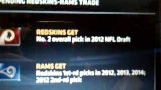 REDSKINS TRADE UP TO GET THE 2ND ROUND PICK IN THE DRAFT [upl. by Selma]