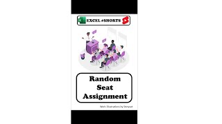 Random Table Seat Assignment  ExcelShorts [upl. by Nikolos]