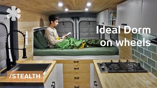 LA med student turns small van into ideal dorm on wheels 14K total [upl. by Feinberg]