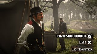 Dutchs Reaction If Arthur Donates  10 000 00000 to the Camp [upl. by Akkinahs]