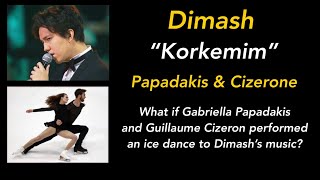 Ice dancing of Papadakis and Cizeron set to Dimash Kudaibergen singing “Korkemim My Beauty” [upl. by Eisej]