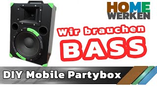 Mobiler Partylautsprecher mit Visaton PAW25 und HTH87 Akkubetrieben Partybox PA Lautsprecher [upl. by Eimiaj]