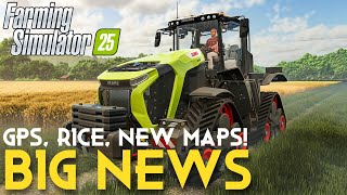 FARMING SIMULATOR 25  LIVE Gameplay Reactions  Construction Production Chains GPS amp NEW MAPS [upl. by Fia]