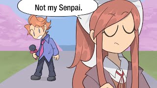 Monikas Senpai fnf animationcomic  ddlc [upl. by Noiek539]