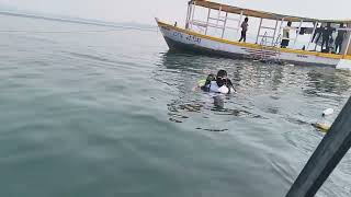 Tarkarli beach scuba diving preparation with fear [upl. by Ierna]