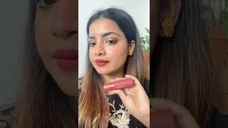 Viral Red blush trend  using huda cheeky tint blush stick Rebel Red swatches trendingshorts [upl. by Geneva]