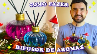 COMO FAZER DIFUSOR DE AROMAS CASEIRO â€“ Aromatizador de ambientes â€“ DIY Homemade Reed Diffuser [upl. by Ansilme268]