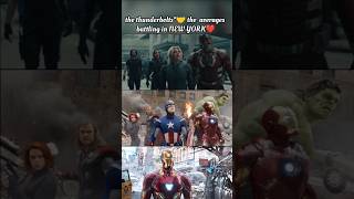 The thunderbolts 🤝 the averages battling in NEW YORK❤️❤️ thunderbolts theavengers ironman [upl. by Siwel]