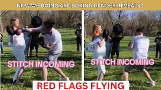 So Were Normalizing quotBoxingquot Gender Reveal Parties Now  Disturbing Viral Tiktok Video [upl. by Llenyl]