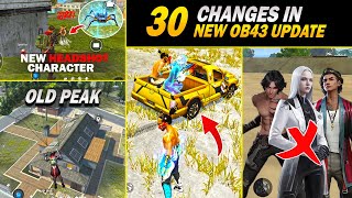 OB43 Top 30 Game Changer quot SECRET UPDATES quot FF Advance Server  GARENA Free Fire [upl. by Laroc]