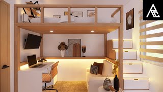 Cozy Loft Bed Idea for Small Rooms [upl. by Castor]