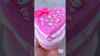 Slime ASMR 💕 My Melody Cake DIY Clay from Momo Slimes slime asmr slimeasmr satisfying [upl. by Jacinda]