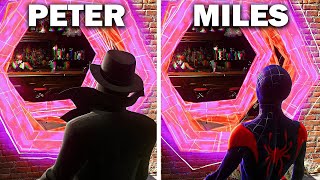 Peter vs Miles Into the SpiderVerse Scene  SpiderMan 2 PS5 [upl. by Claus]