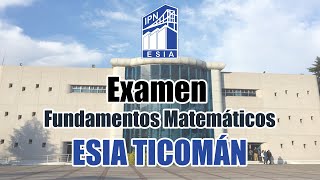 Álgebra del IPN a nivel superior  Examen primer parcial Fundamentos Matemáticos ESIA TICOMAN [upl. by Myriam]