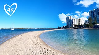 4K Walk Broadwater Gold Coast Australia  Virtual Beach Walk  Treadmill Background [upl. by Anuahsat504]