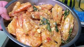 Golden salted eggs prawns 黄金咸蛋虾 [upl. by Mesics]