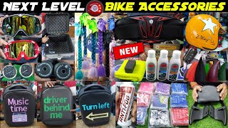 Next Level Bike Accessories🔥  Riding GearsFog LightsCrashGuard BalaclavaChain Lubes topbikes [upl. by Ylil]