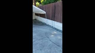 Retaining wall drainage and driveway drainage in a tight space [upl. by Gonroff549]