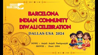 Anjali Anjali Pushpanjali Song  Barcelona Indian Community Dewali Celebration 2024  Dallas [upl. by Benedikt]