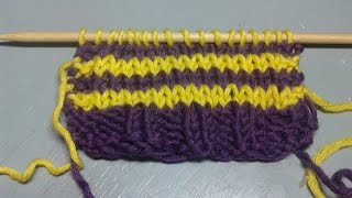 Stricken  neuen Faden neue Farbe ansetzen [upl. by Felicle943]