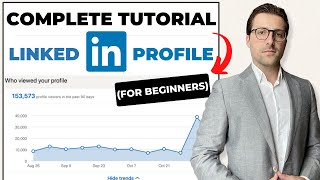 Create a PROFESSIONAL LinkedIn Profile 2024  For Beginners [upl. by Flem]