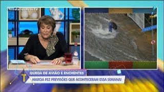 QUEDA DE AVIÃO E ENCHENTES MARCIA FERNANDES CONFIRMA PRIVISÕES QUE ACOTECERAM [upl. by Notac]