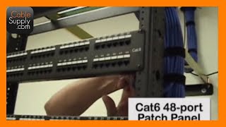 Installing Cable and Terminating a Patch Panel Part 1 of 4 [upl. by Laurentium]