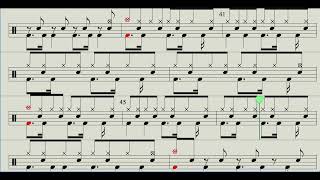 Paper rings  Taylor Swift drums sheet music by Kru Draft [upl. by Hoskinson]