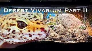 Bioactive and Enriched Desert Vivarium Part II Leopard Gecko Setup [upl. by Salzhauer]