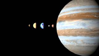 Solar System to Scale in size  Blender OpenGL [upl. by Perlman704]