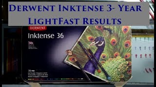 Derwent Inktense  3 Year Lightfast Results [upl. by Yzzik362]