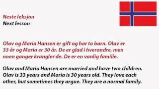 Learn norwegian  Uttale  Pronunciation [upl. by Isoj]