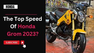 The Top Speed Of Honda Grom 2023 [upl. by Urian]