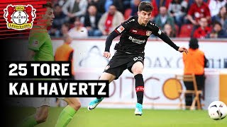 Kai Havertz on fire 🔥  Seine ersten 25 BundesligaTore [upl. by Pierpont516]